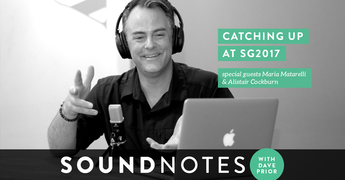 Alistair Cockburn and Maria Matarelli on SG2017, Heart of Agile 2017, DJ’ing, Tango & more…