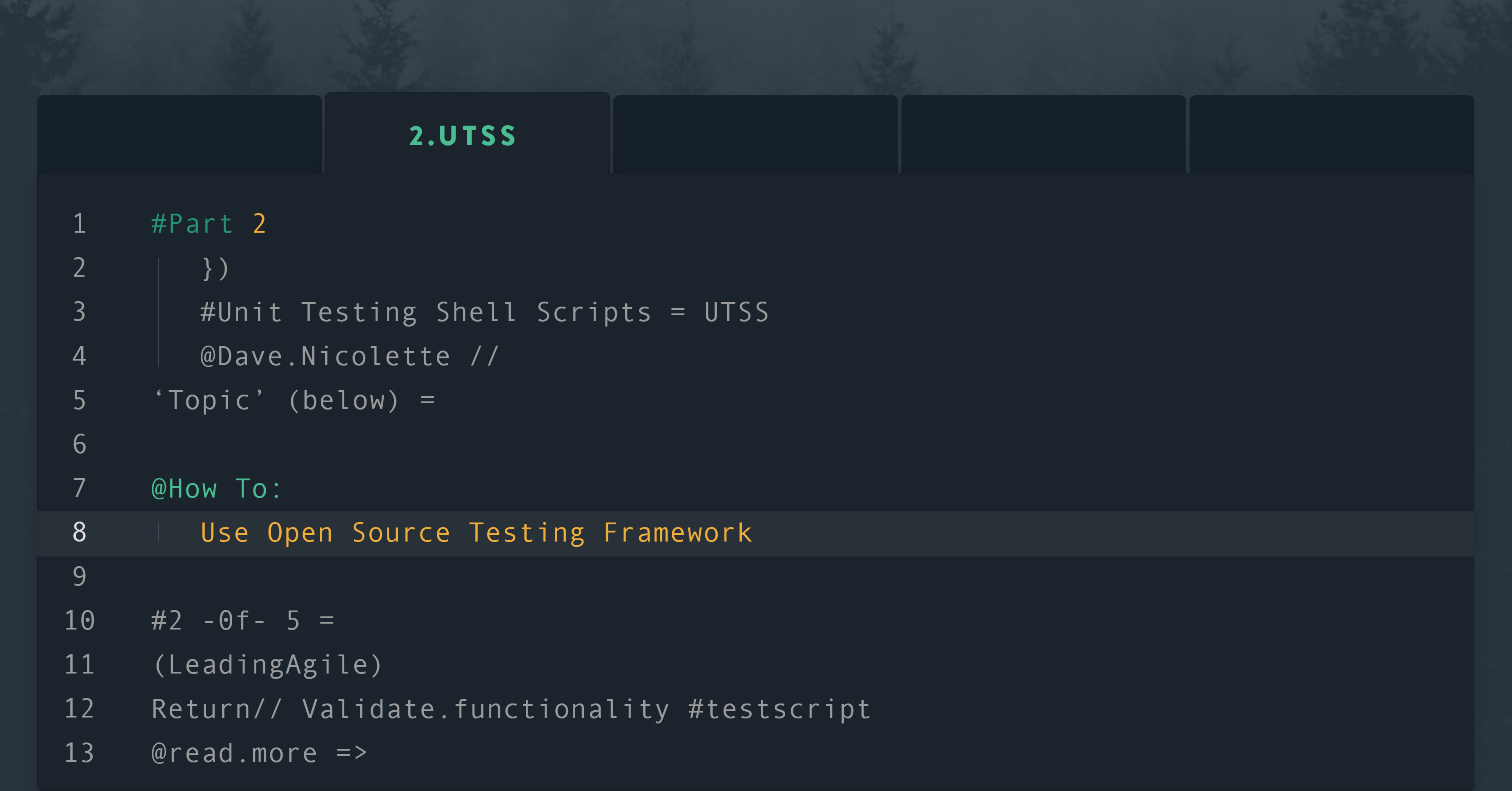 Unit Testing Shell Scripts:<br>Part Two